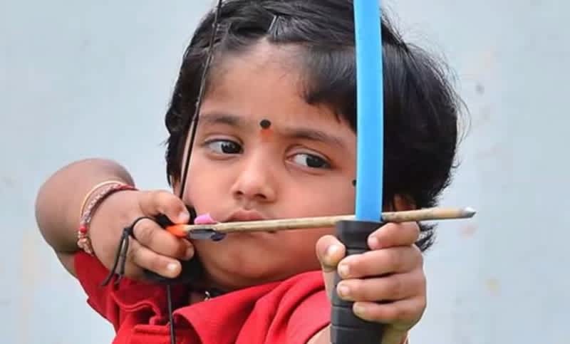 Two-year-old Girl in India Sets National Archery Record