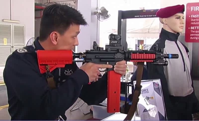 Singapore Develops Non-lethal AR-style Rifle