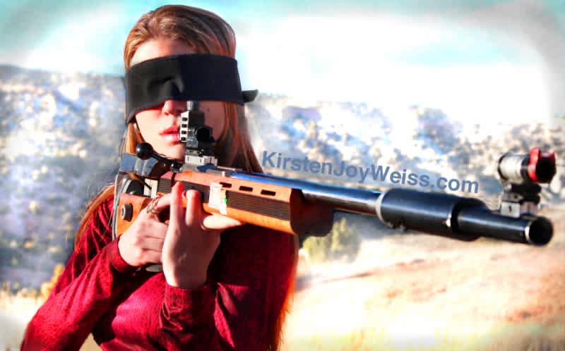 Video: Kirsten Joy Weiss Pulls Off an Unbelievable Blindfolded Trick Shot