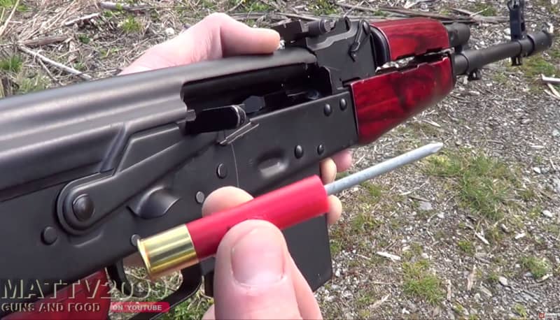 Video: Shooting “Weaponized Nails” in a Saiga Shotgun