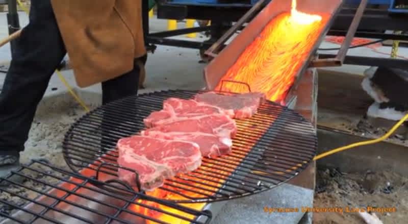 Video: Can You Grill the Perfect Steak with Lava?