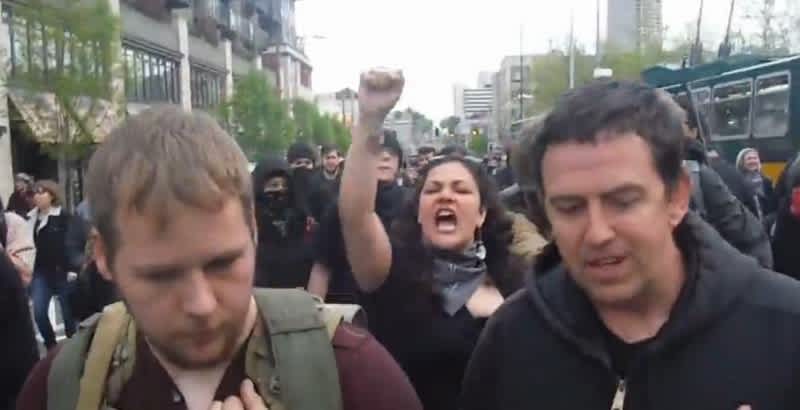 Video: Open Carry Advocate Berated by Demonstrators at Seattle May Day March