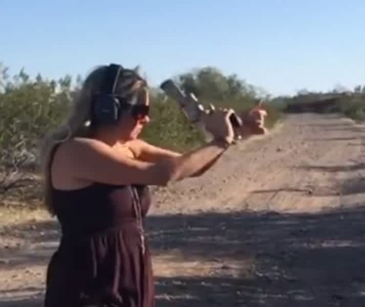 Video: Shooter Nearly Knocks Herself Out with S&W 500 Revolver