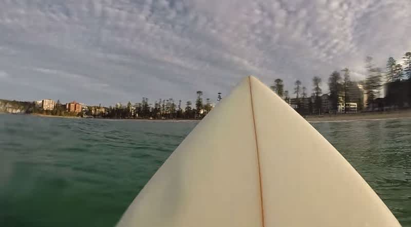 Video: Great White Shark Stalks Surfer