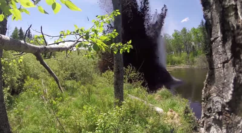 Video: This is What Blowing Up a Beaver Dam Looks Like