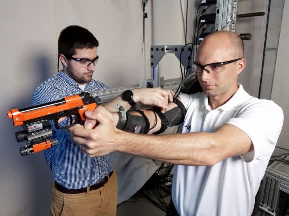 US Army Develops Exoskeleton to Improve Handgun Accuracy