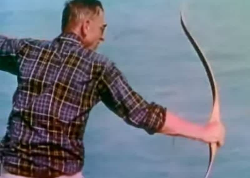 Video: Classic Footage of Fred Bear Bowfishing for Rays