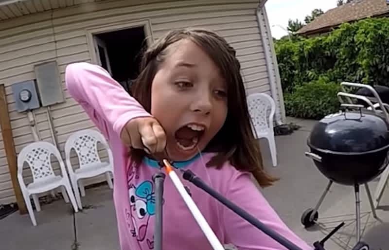 Video: Girl Uses Slingbow to Remove Baby Tooth