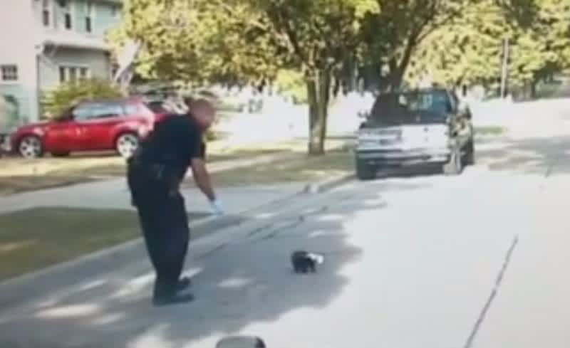 Video: Michigan Police Officer Rescues Skunk from Yogurt Cup