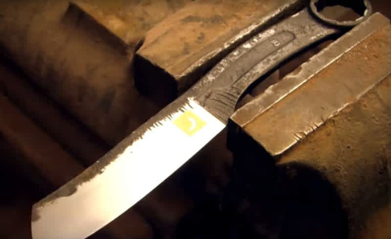 Oddly Soothing Video Shows You How to Make a Knife from an Old Wrench