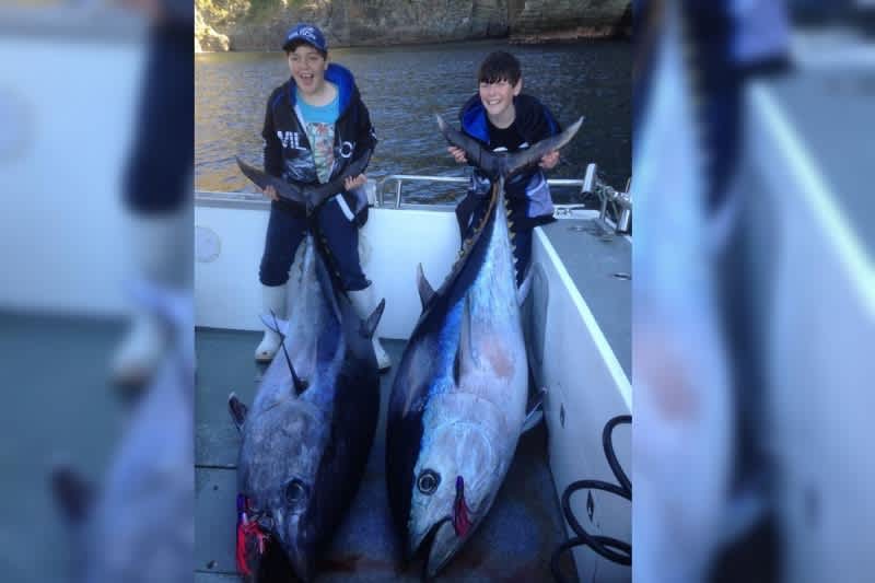 Young Tasmanian Anglers Catch Potential Junior World Record Tuna