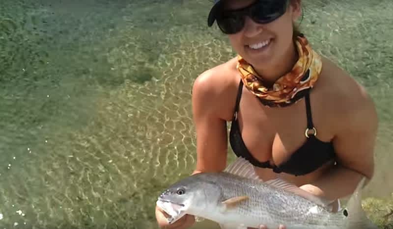 Video: Angler Catches Redfish on Barbie Pole Using Chicken Nugget