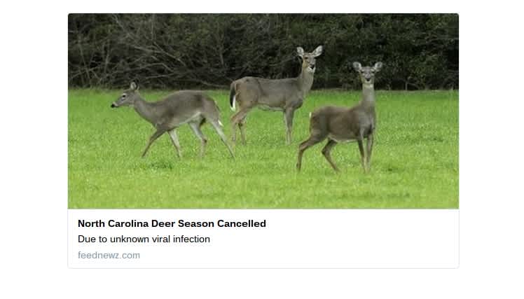 Deer Season Canceled in Southeastern States? Don’t Believe It