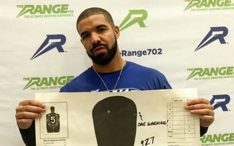 Rapper Drake Visits the Range 702 in Las Vegas
