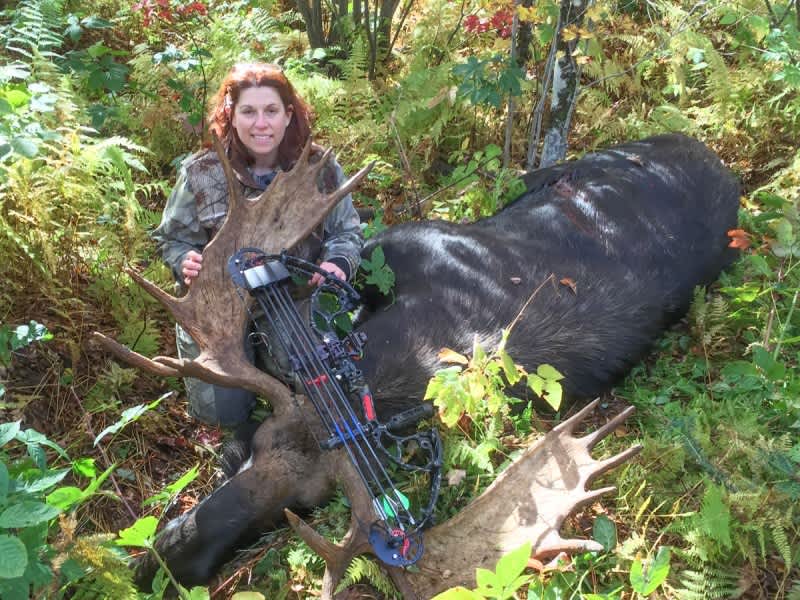 Vermont Woman Takes State Archery Record Moose