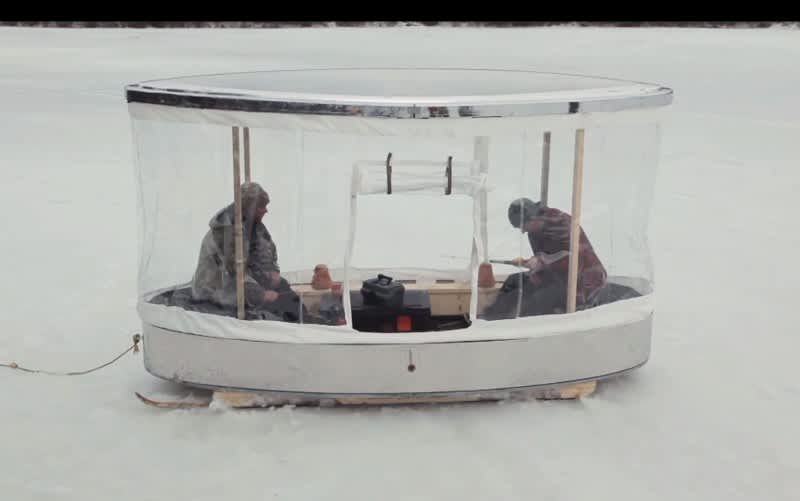 Video: DIY Portable Ice Fishing Shack