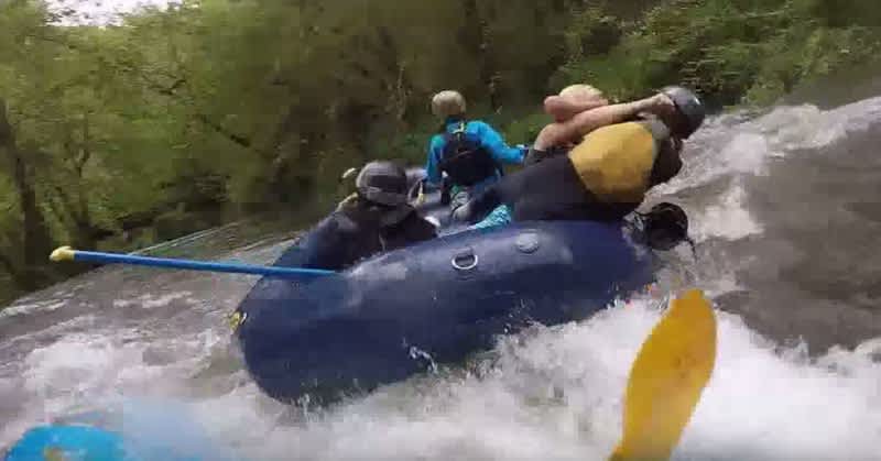Video: Kayakers Stumble Upon Intense Brawl Between Rafters