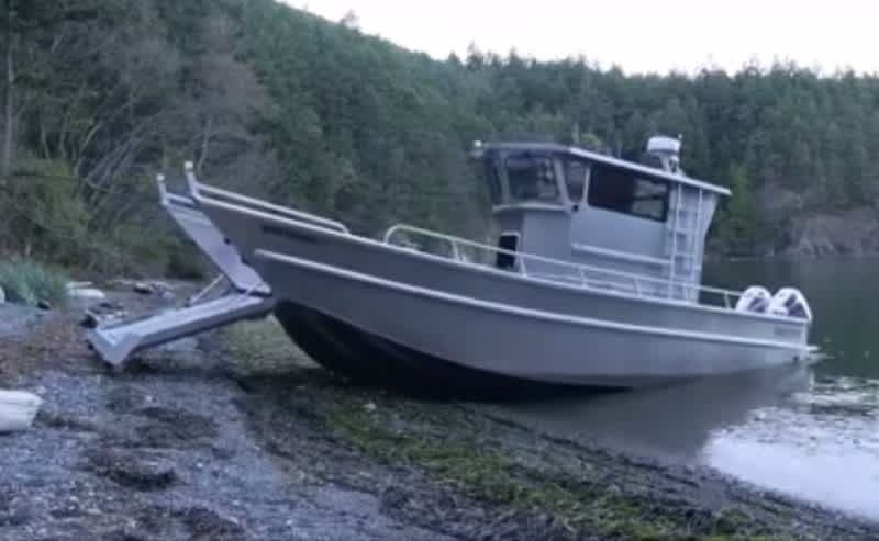 Video: Watch This “Walking” Boat Crawl Across a Beach