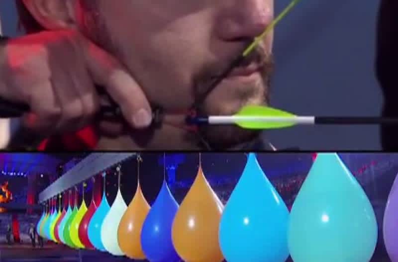 Video: Archer Shoots Through 38 Water Balloons to Hit Bullseye