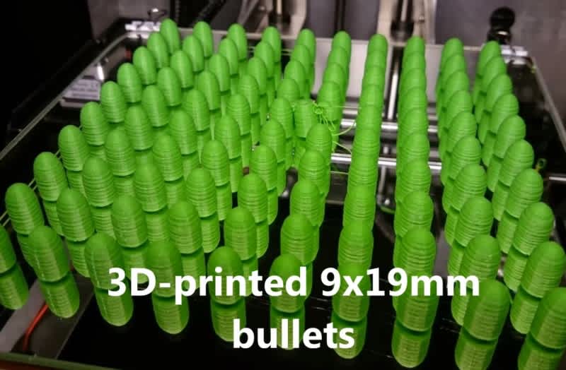 Video: Firing Ultralight 3D-printed 9mm Rounds
