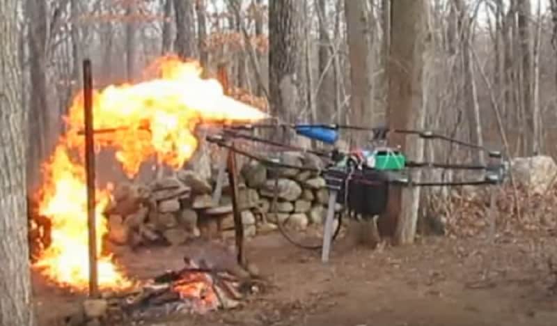 Video: Flamethrower-equipped Drone Roasts a Turkey