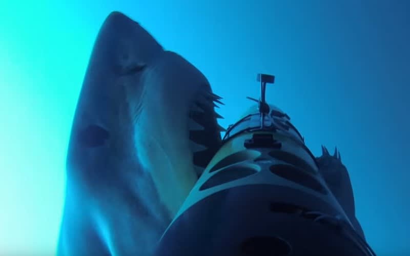 Video: Great White Shark Attacks Research Drone