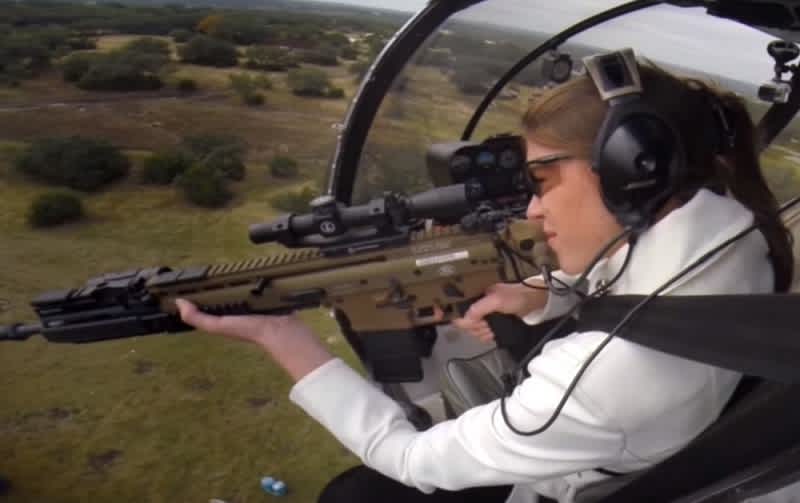 Video: Kirsten Joy Weiss Blows Up Car from Helicopter