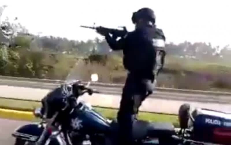 Video: Acrobatic Officer Tries Daring Motorcycle Maneuver