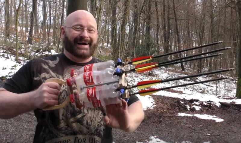 Video: This Pneumatic Arrow Gatling Gun Packs a Punch