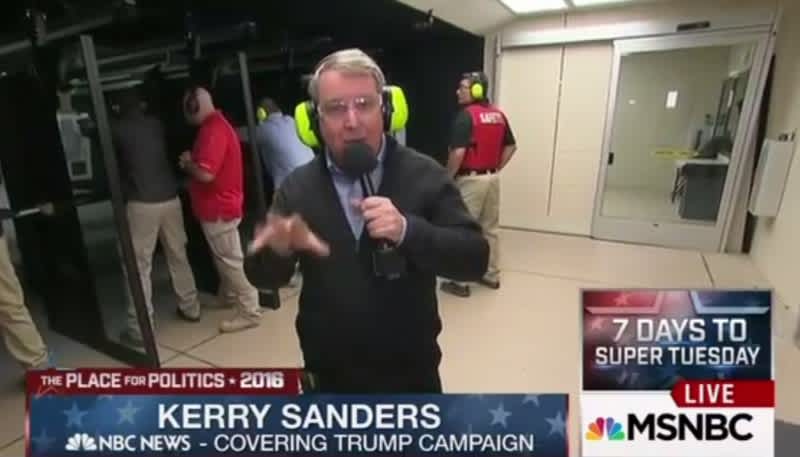 Video: Oblivious Reporter Tries to Film at a Shooting Range