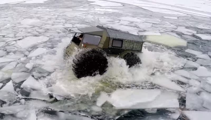 Video: Super-powered Russian ATV That Can “Walk” Across Broken Ice