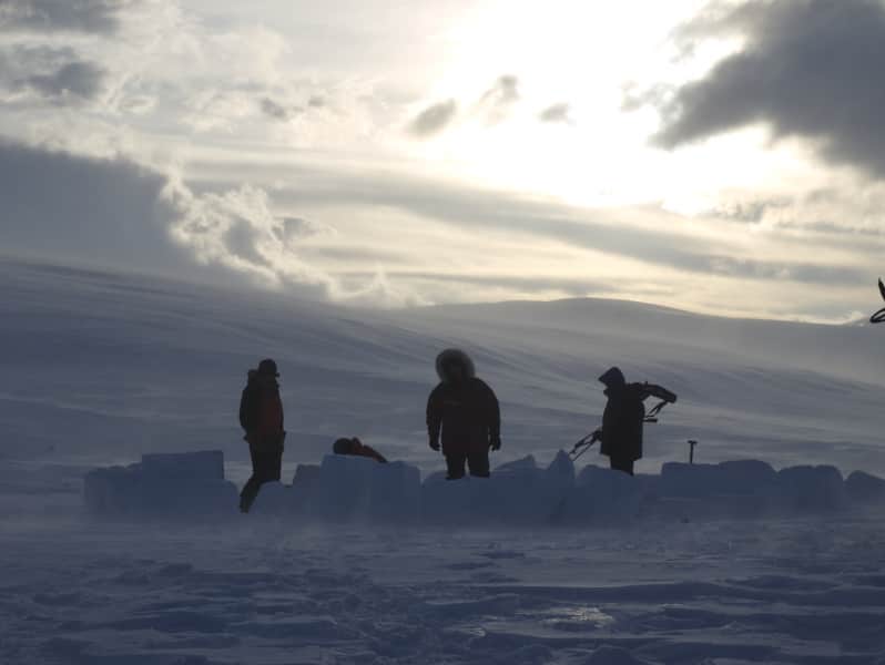 Arctic Hunters Survive Snowstorm by Shooting Caribou, Building Igloo