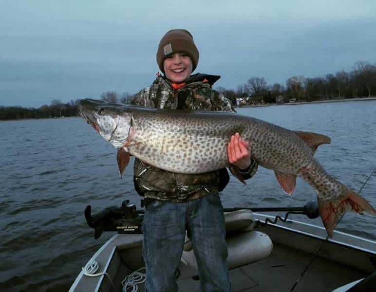13-year-old Angler Reels in Monster Muskie