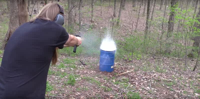 Video: Full-Auto Glock vs. 55-Gallon Barrel of Water