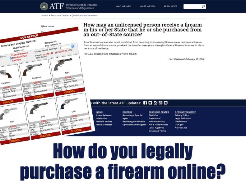 Buying and Selling a Firearm: Online and Interstate Gun Sales