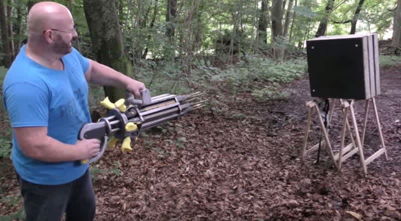 DIY Speargun Shoots Six Spears at Once!