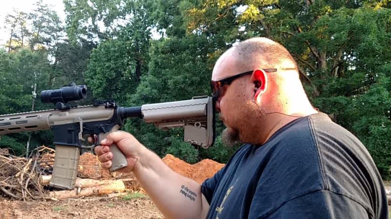 Video: Man Braces AR-15 with His Face