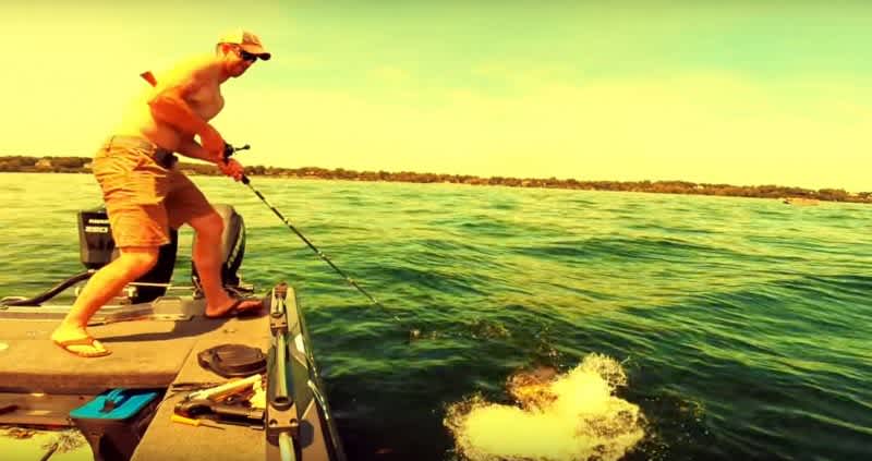 Video: Amazing Boat-Side Muskie Strike