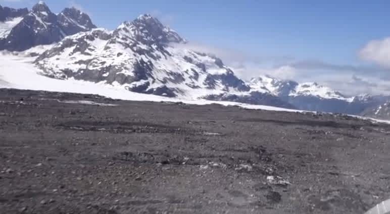Rock Avalanche Collapses Alaskan Mountainside