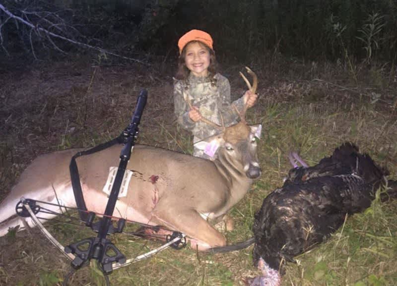 Video: 6-Year-Old Shoots a Turkey and a  7-Point Buck During Youth Hunt