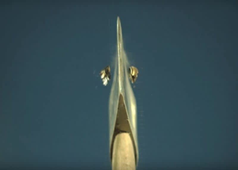 Video: Slow Motion Bullet Splitting on an Axe Blade