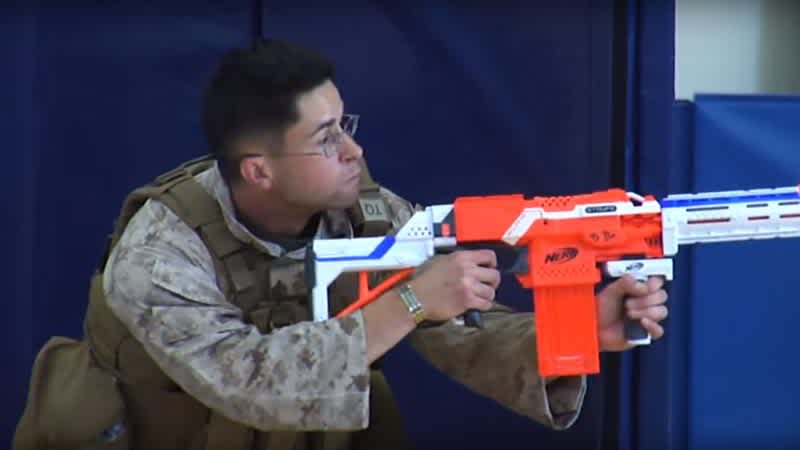 Video: Marines Battle Kids in Huge NERF War