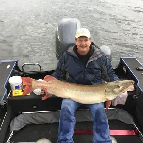 Massive Muskie Caught on Mille Lacs Lake