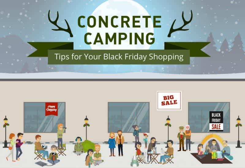 Infographic: Conquer the Crowds by ‘Concrete Camping’ this Black Friday