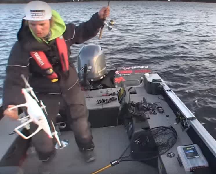 Video: Angler Catches Drone from Sky plus Crappies from Sunken Boat