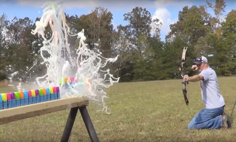 Video: How Many Cans of Silly String will an Arrow Penetrate?