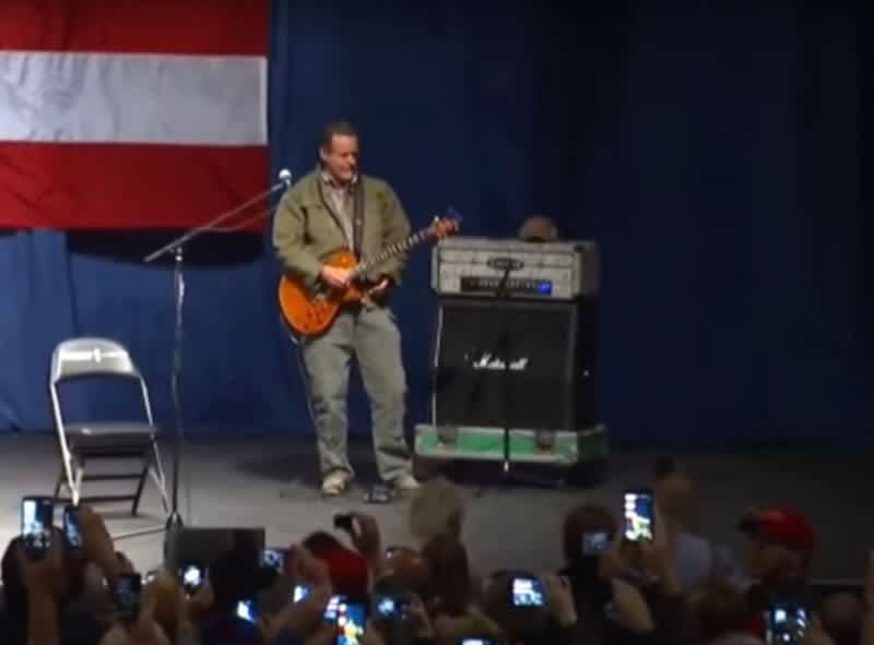 Video: Ted Nugent Plays National Anthem at Trump Rally; Also Talks a Little Deer Hunting