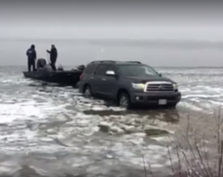Video: Would You Break Ice to Launch Your Boat?