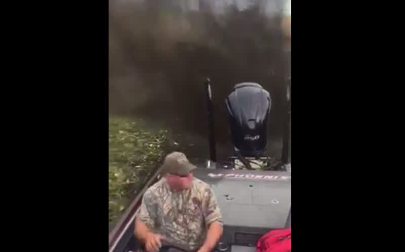 Video: Determined Bass Angler Won’t be Denied His Favorite Honey-Hole