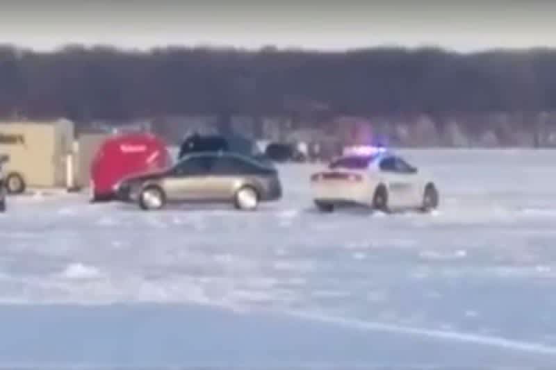 Video: Ice Fishermen Witness ‘High Speed’ Chase on a Lake